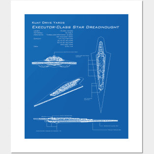 Executor Super Star Destroyer Blueprint Posters and Art